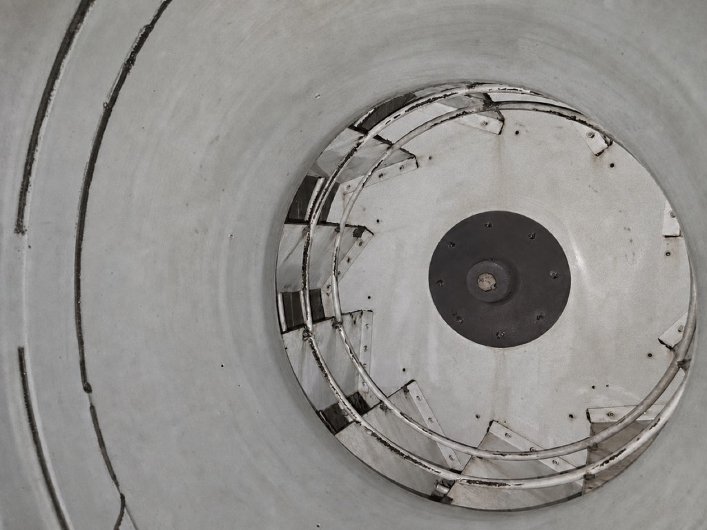 Rooftop exhaust fan interior cleaned and documented after AFS service